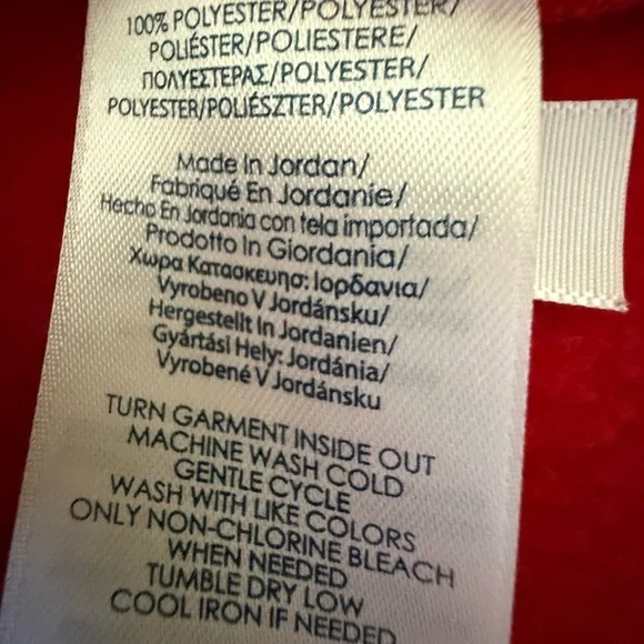 Chaps Red Fleece Vest - Picture 7 of 7